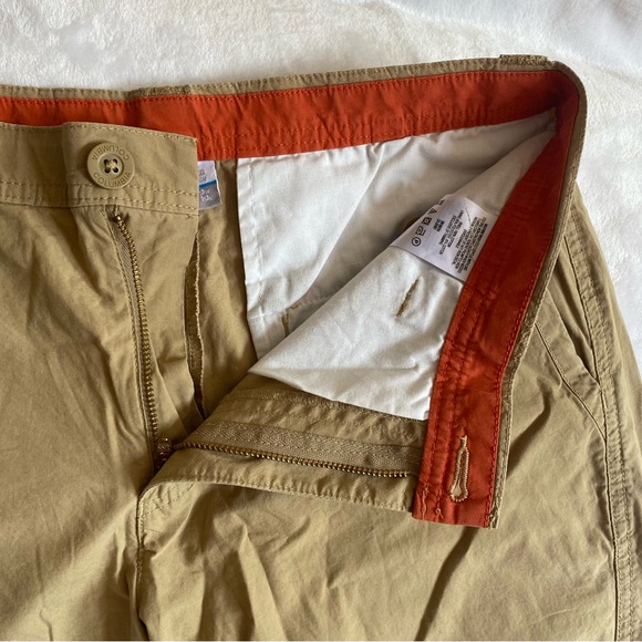 Columbia Men’s Shorts Sz 30 Tan Cotton High Rise Pockets Hiking Lightweight - Picture 4 of 7